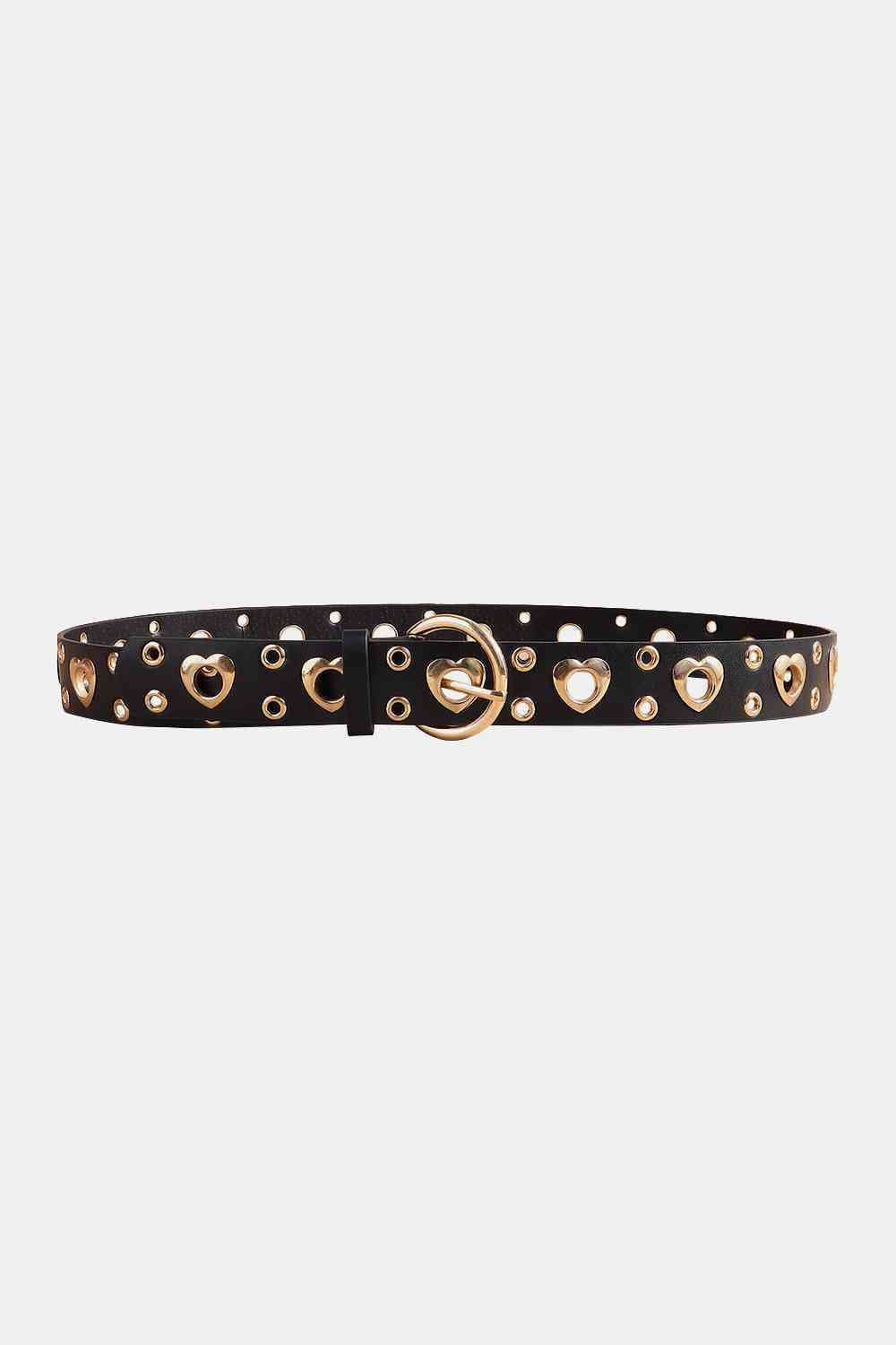 Shape Alloy Detail PU Leather Belt