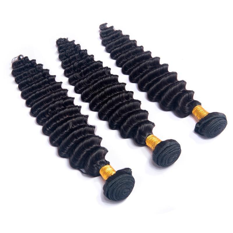 BeuMax 10A Grade 3/4 Loose deep Wave  Bundles with 4x4 Closure