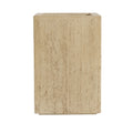 Handmade Travertine Planter Box, Antique Brown, 19.75"H