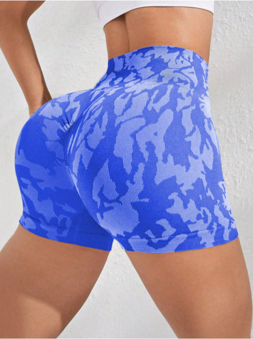Women's Fashion dye Pattern Tight Yoga Bottoms For Women