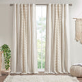 Cotton Chenille Stripe Curtain Panel 50x84