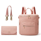Fashion Solid Color Elegant Diaper Backpack For Mommy