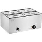 Commercial Electric Food Warmer 4-Pan Countertop Buffet 15.9QT Bain
