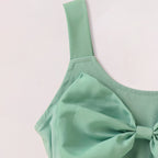 Toddler Girl Dress Sleeveless Floral Playwear Bowknot Tulle Dresses