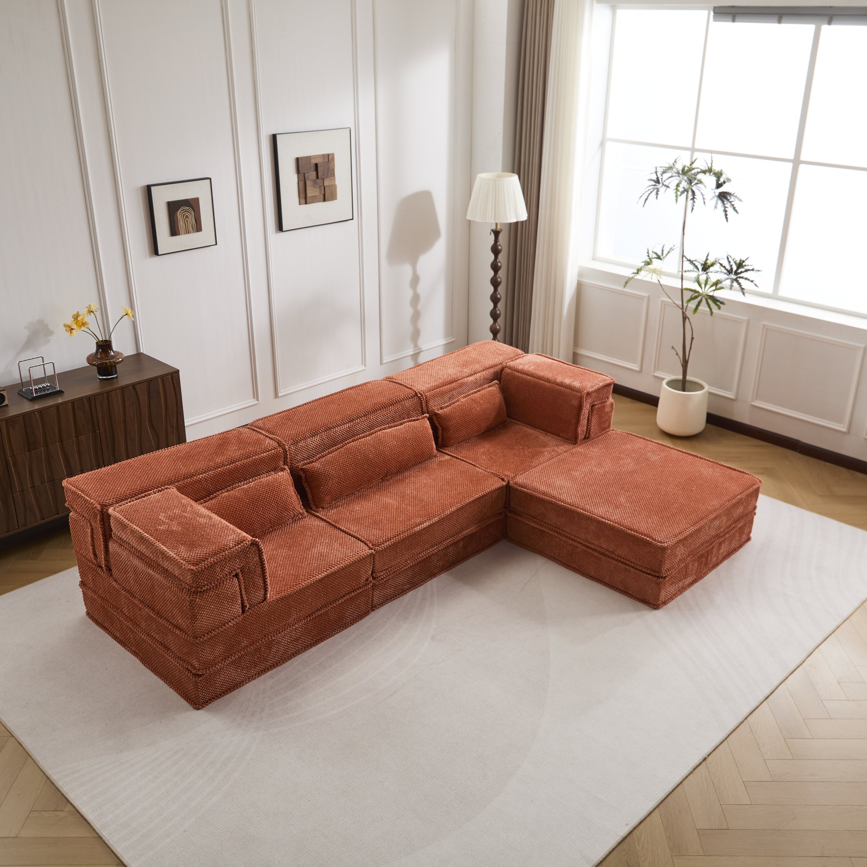 Compression Mahjong Sofa,Convertible Floor Sofa Bed,DIY Boneless