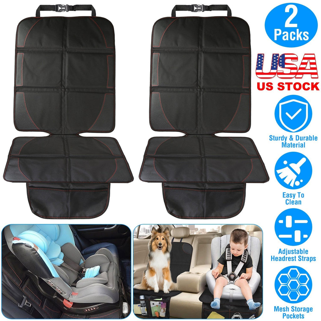2 Packs Car Seat Protector Cushion Mat Pad With Thick Padding