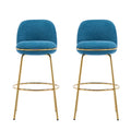Rio Claro Indoor Upholstered Barstool Set of 2