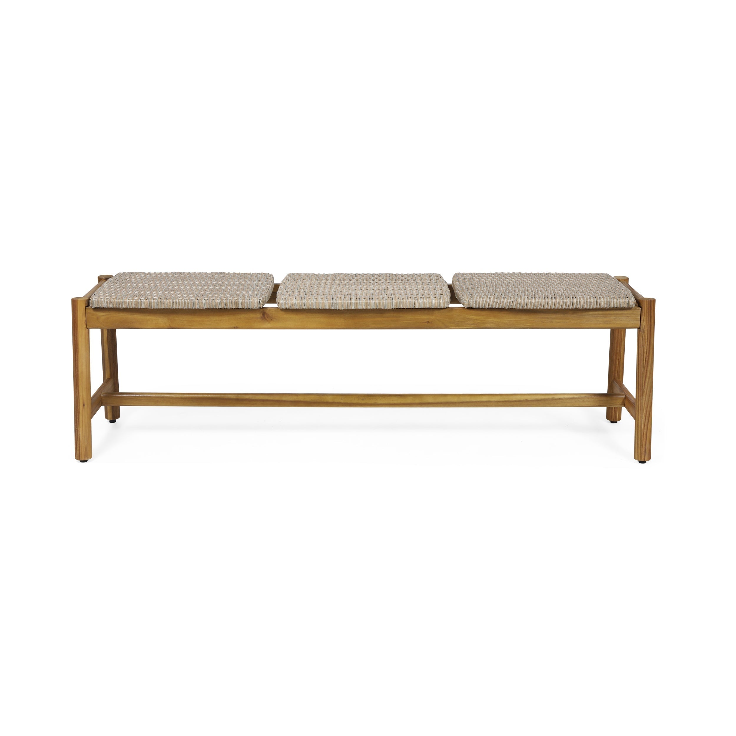Acacia Wood 3 Seater Bench Outdoor Patio
