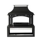 Alora 40-Inch Outdoor Steel Wood-Burning Backyard Fireplace Fire Pit (SAK45758)