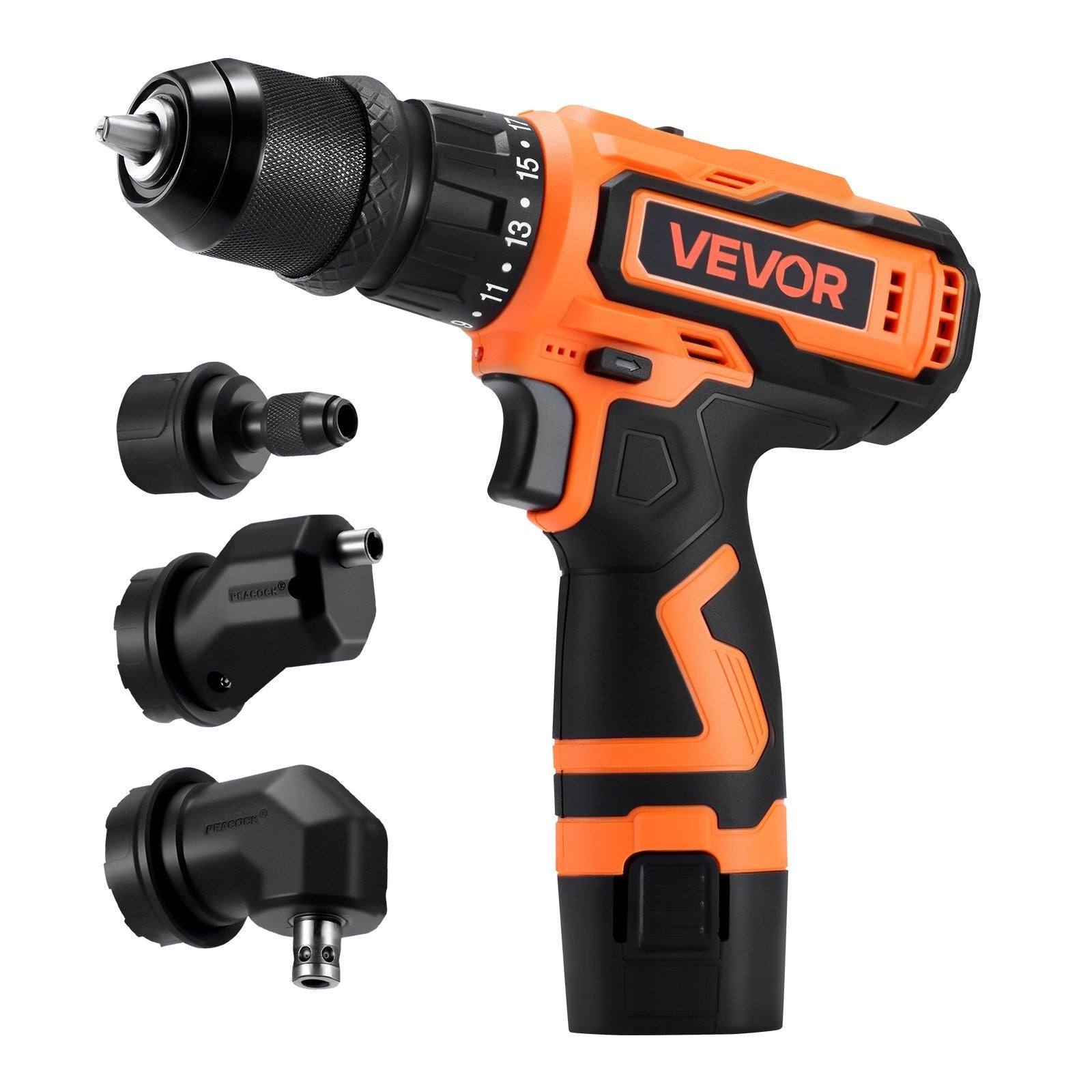 Cordless Drill Driver, 5-In-1, Metal Chuck, Dual-Speed Variable, Drill