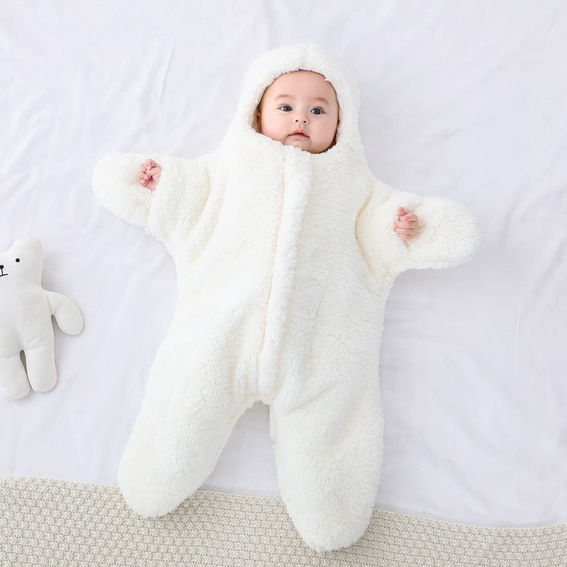 Comfortable Baby Starfish Lamb Velvet Sleeping Bag