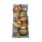 Alora 43-Inch Tall Outdoor Polyresin Potter Pitcher Fountain With LED Lights (SAK72143)