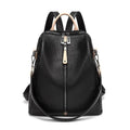 Two Pieces Anti-theft Soft Leather Wild Backpack
