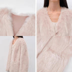 Fireladyfur Women's Pink Tuscan Sheepskin Coat“Babylon Phantom Nights”