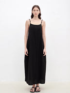 "Island Walk" Cotton Beaded Sling Dress