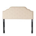 Luella Button Tufted Upholstered Headboard