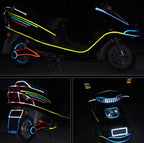 Car and motorcycle bicycle reflective stickers mountain bike luminous