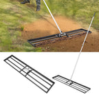 10x48in Lawn Leveling Rake Heavy Duty 83.9in Adjustable Handle For