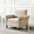 Living Room Sofa Single Seat Chair Beige