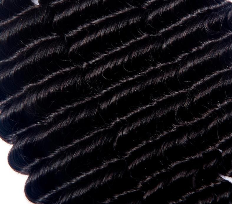 BeuMax 10A Grade 3/4 loose Deep wave bundles with 13x4 Frontal
