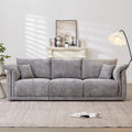 98.5' 3-Seater Sofa in Contemporary Grey