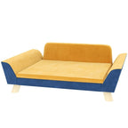 Dog Sofa Bed for Small Dogs with Soft Cushion, Washable Cover &