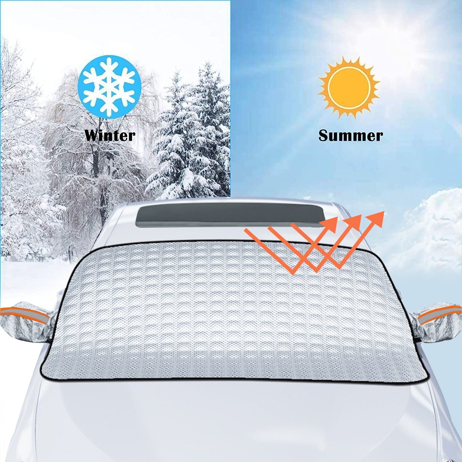 Universal Car Windshield Snow Cover Magnetic Winter Ice Frost Guard