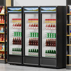 Commercial Merchandiser Refrigerator 12.2 CU.FT Glass Door Display