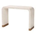 Console Table with Capiz Shell Mosaic Pattern