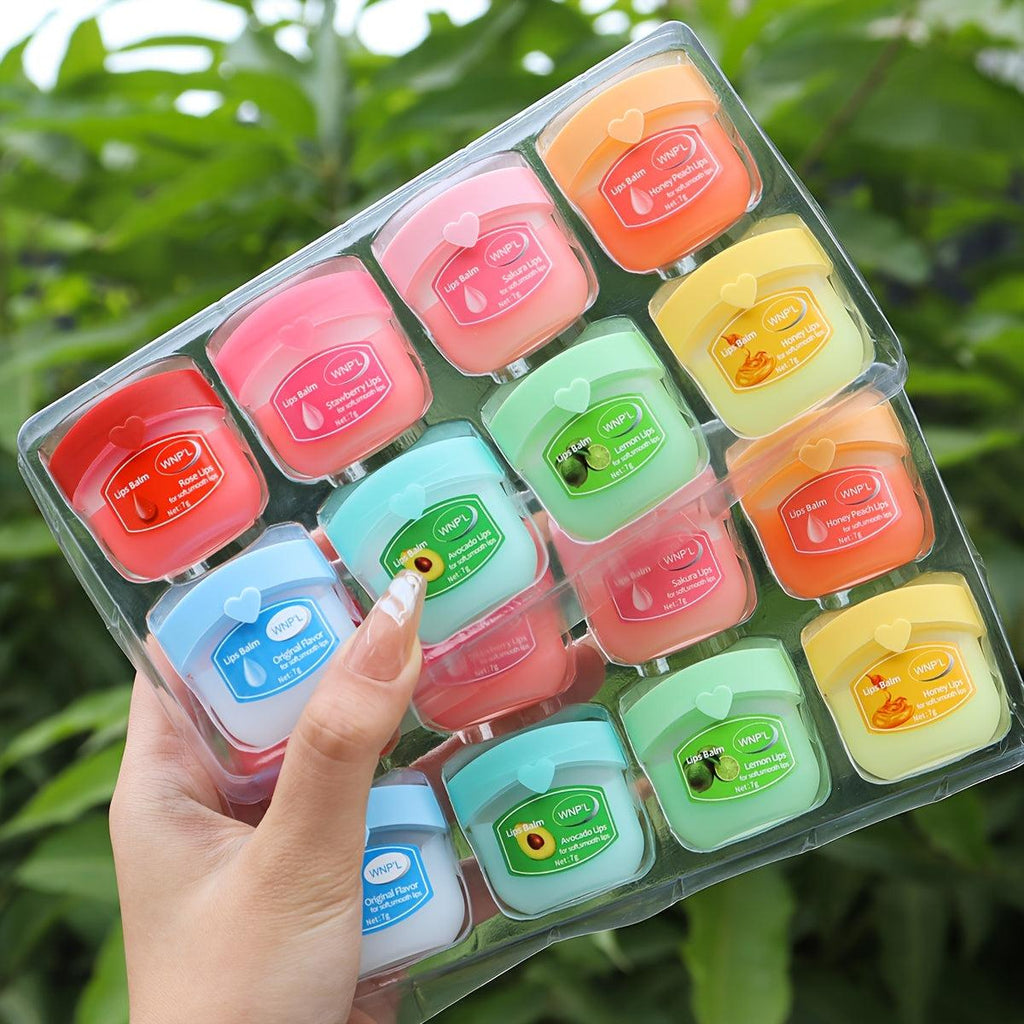 Moisturizing Lip Care Set 8/16pcs Natural Plant-Based Blend for