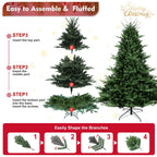PE, PVC Christmas Tree, Green