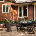 50000 BTU Garden Propane Standing LP Gas Steel Accessories Heater-Bronze