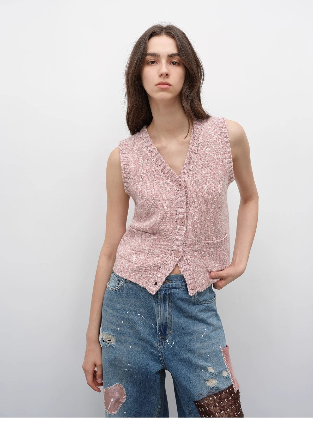 "Stacking Rehearsal" Fashionable vintage style layering artifact wool