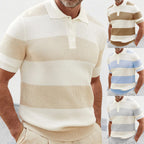 Mens Clothing Summer Fashion Lapel Sweater Short Sleeve Men Clothing
