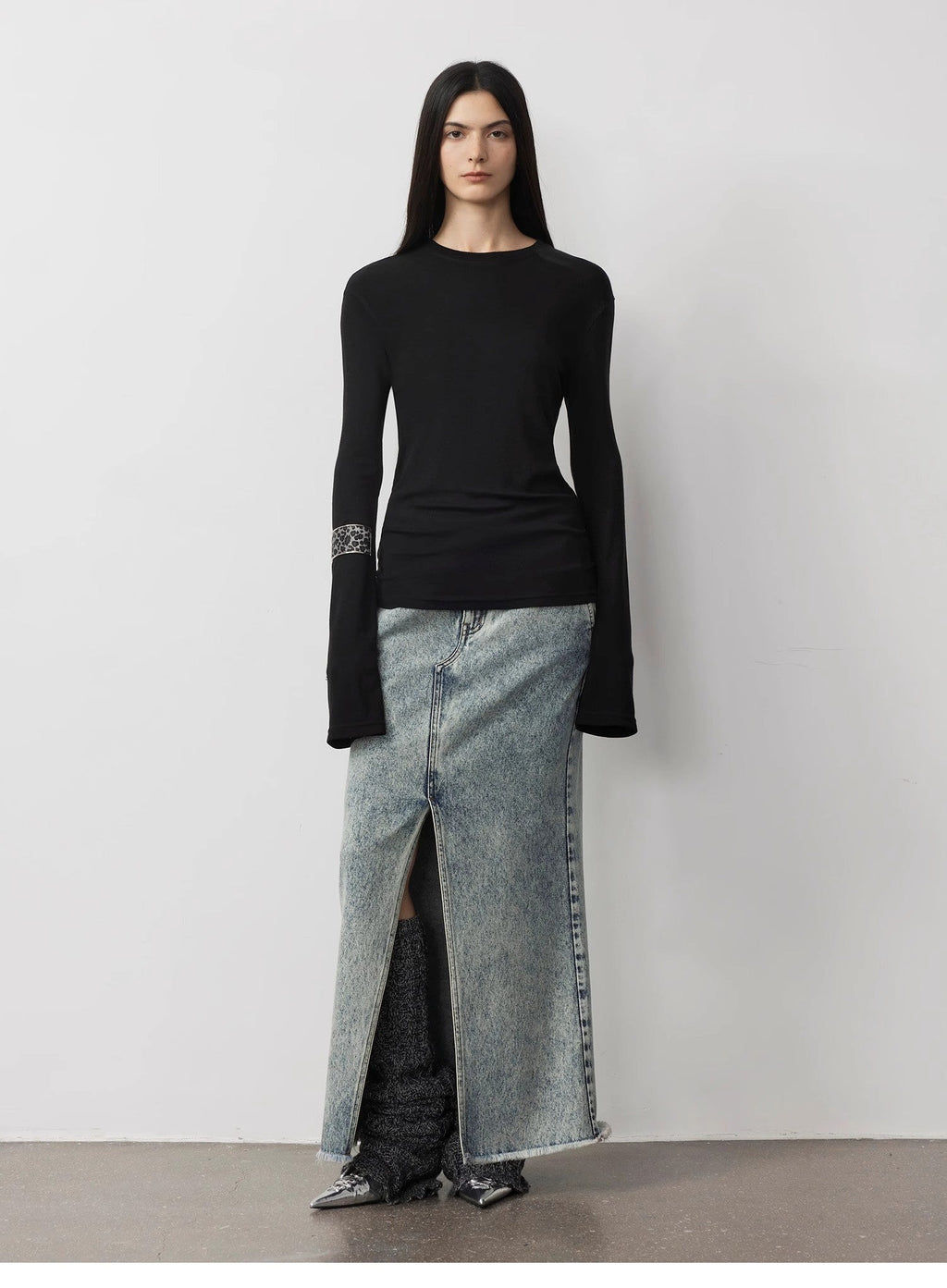 Lyocell wool stretch comfortable breathable fit minimalist solid color