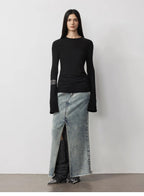 Lyocell wool stretch comfortable breathable fit minimalist solid color