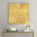 The Solaris Éclat™ – Hand-Textured Gilded Burst Wall Sculpture