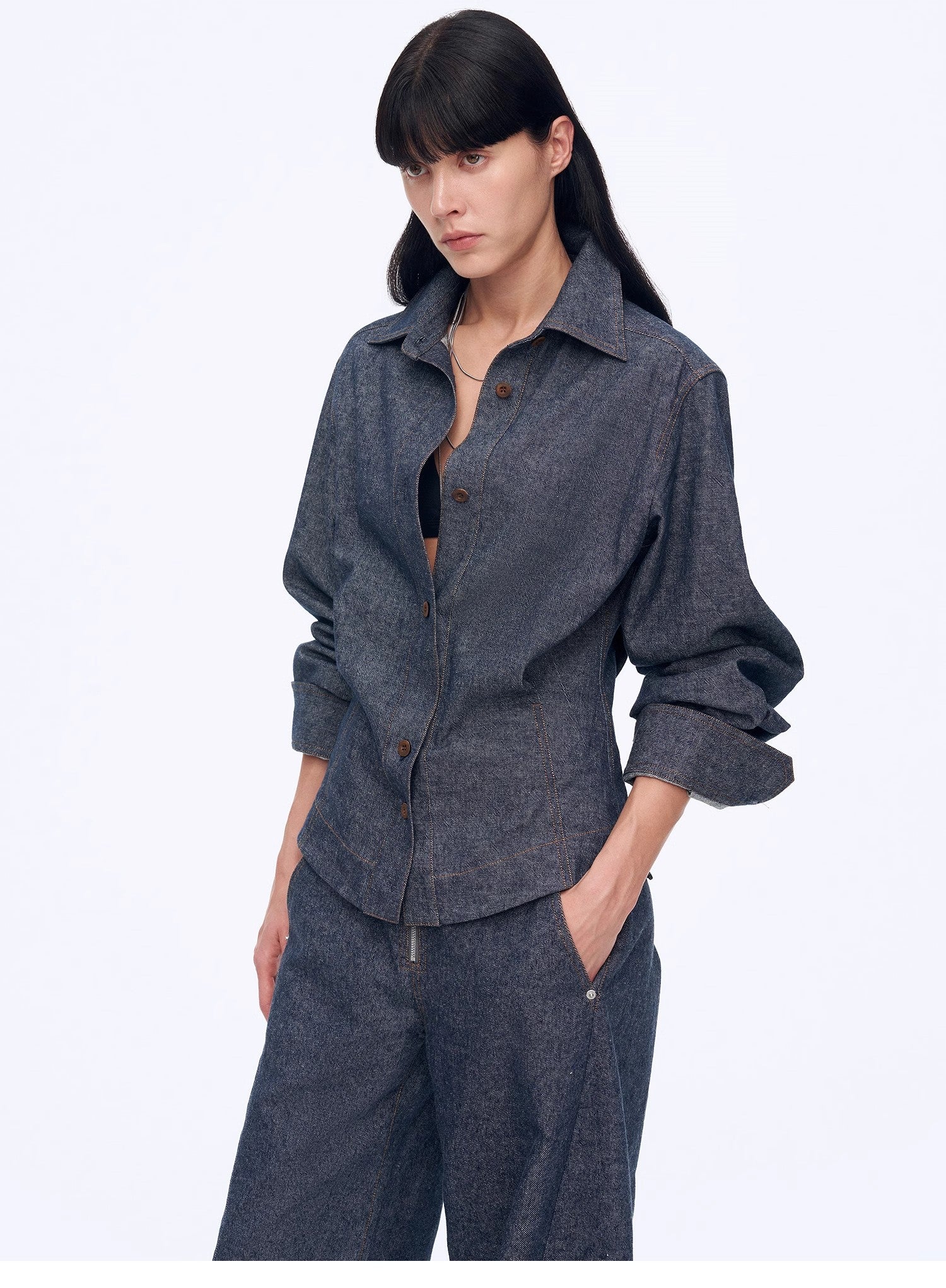 Refreshing breathable twill linen deconstructed silhouette old money