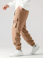 Straight Ankle Tied Wear-resistant Overalls Casual Pants