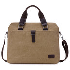 Men's Simple Fashion Business Canvas Briefcase