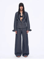 Refreshing breathable twill linen deconstructed silhouette old money