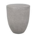 Modern Outdoor Lightweight Concrete Side Table with Natural Finish