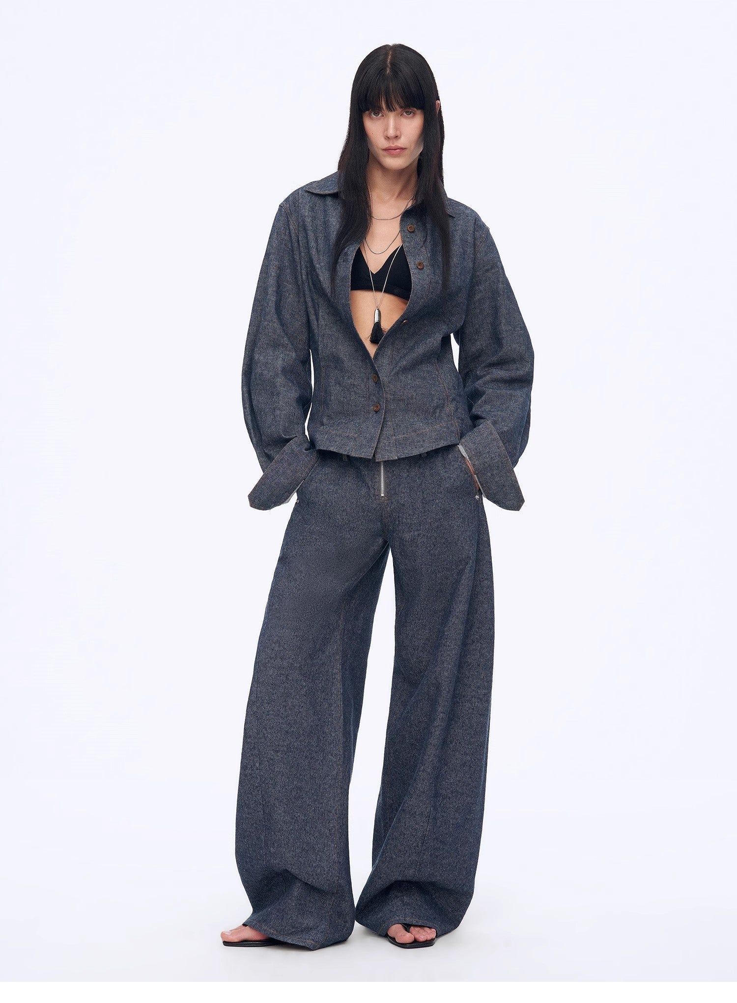 Refreshing breathable twill linen deconstructed silhouette old money