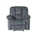 Luxurious Manual Recliner Chair with Skin-Friendly Fabric and Dual Cup Holders