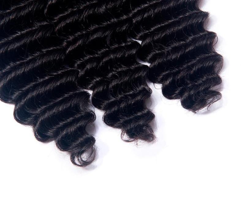BeuMax 10A Grade 3/4 loose Deep wave bundles with 13x4 Frontal