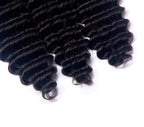 10A Grade 3/4 Loose Deep Wave bundles with 4x4 Closures & 13x4 Frontal