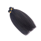 10A Grade 3/4 Kinky Straight Bundles With 4x4 Closures and 13x4 Fronta