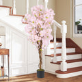 5 FT Tall Artificial Cherry Blossom Tree with Pink Flowers-1 Pack