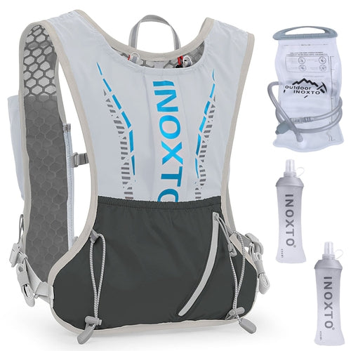 1Pc Sport Hydration Vest Running Backpack With 15oz 50oz Water Bladder