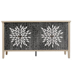 Sideboard Buffet Cabinet with 4 Doors and Adjustable Shelves